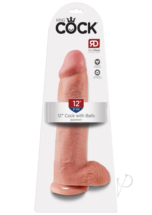 Kc 12 Cock W/balls Flesh