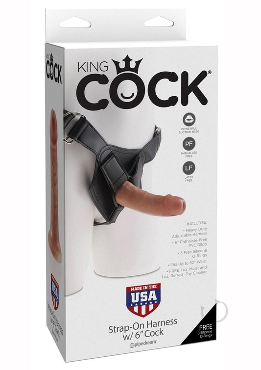 Kc Strap On Harn W/cock 6 Tan