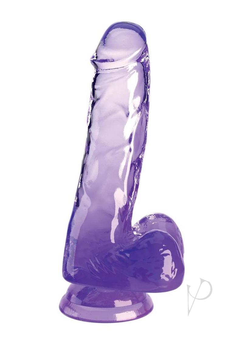 Kc 6 Cock Clear W/balls Purple