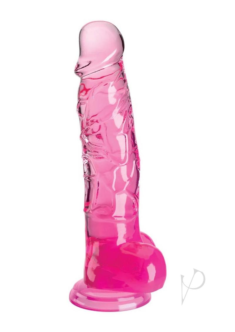 Kc 8 Cock Clear W/balls Pink
