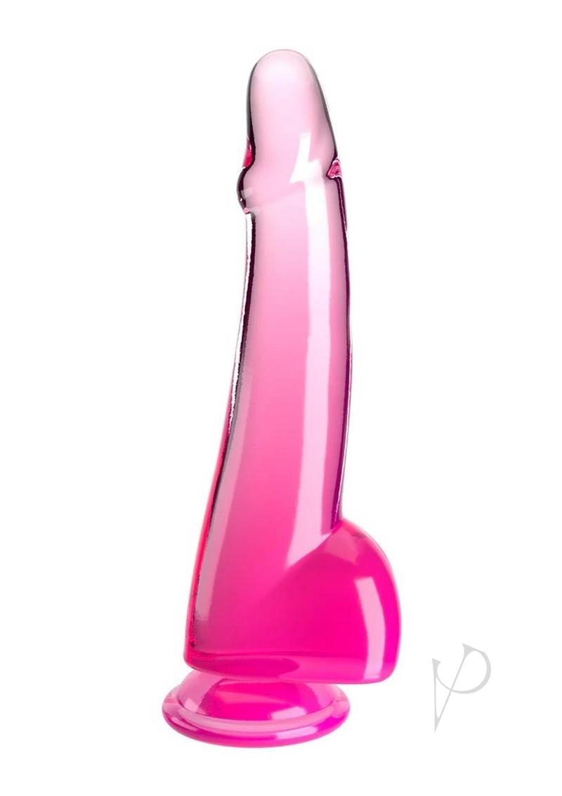 Kc 10 Cock Clear W/balls Pink