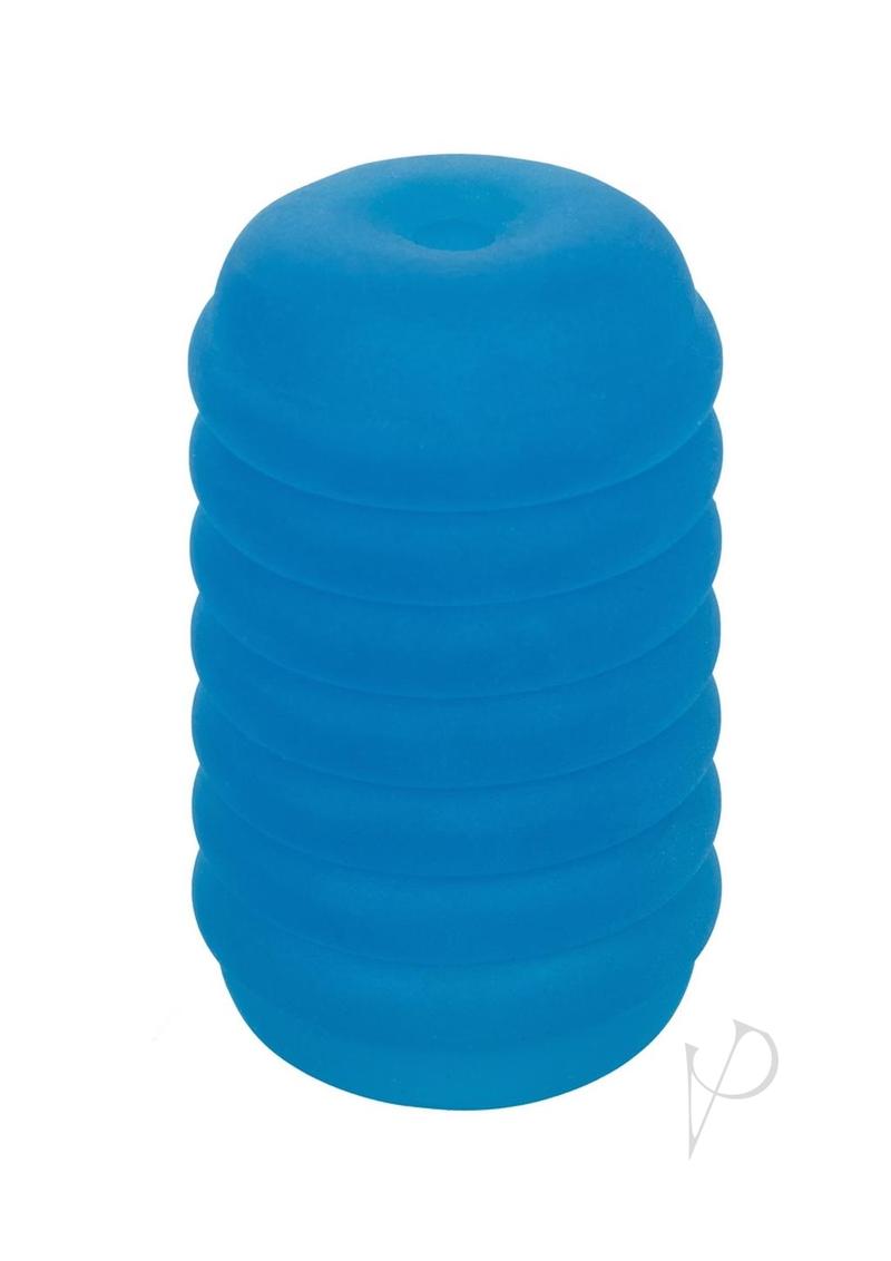 Pop Sock Ribbed Stroker Blue