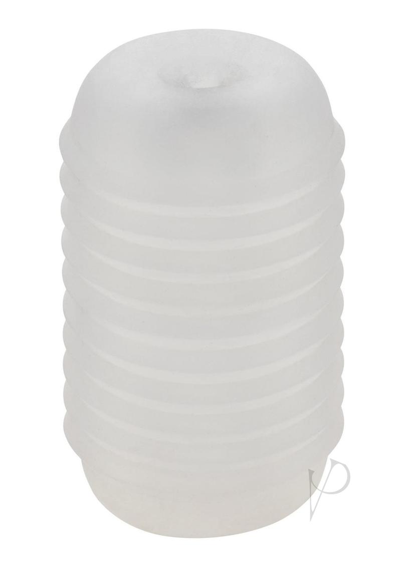Pop Sock Ribbed Stroker Clear