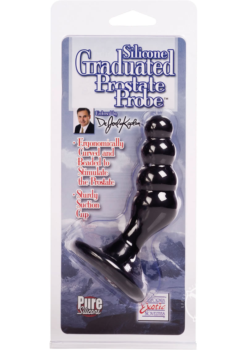 Silicone Prostate Probe Graduated Black