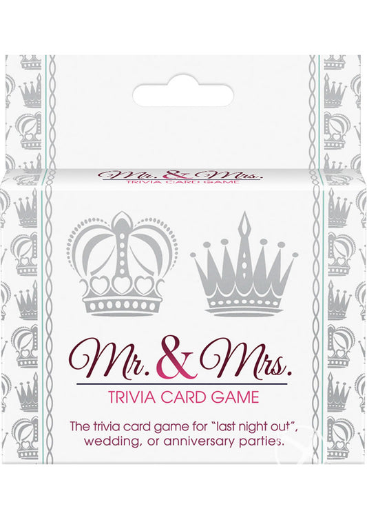 Mr And Mrs Trivia Card Game