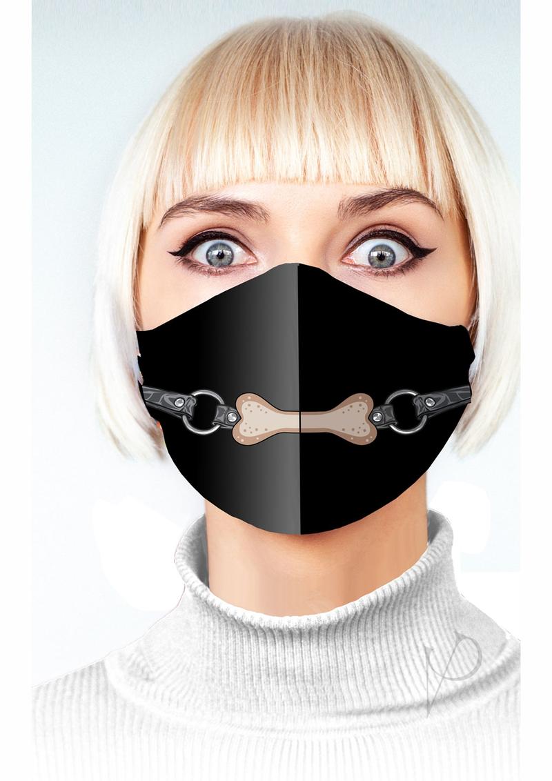 Super Naughty Dog Bone Gag Mask(disc)