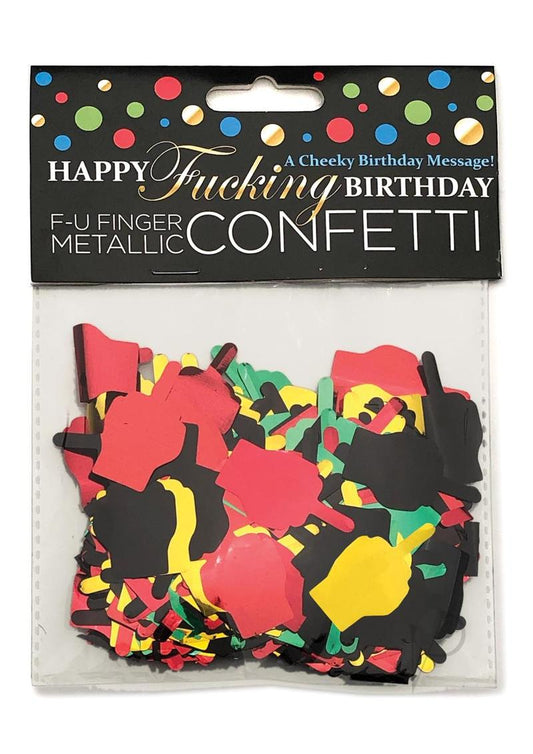 Happy Fn Birthday Fu Finger Confetti