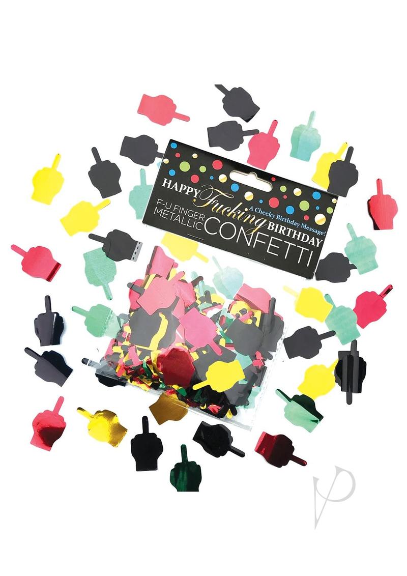 Happy Fn Birthday Fu Finger Confetti
