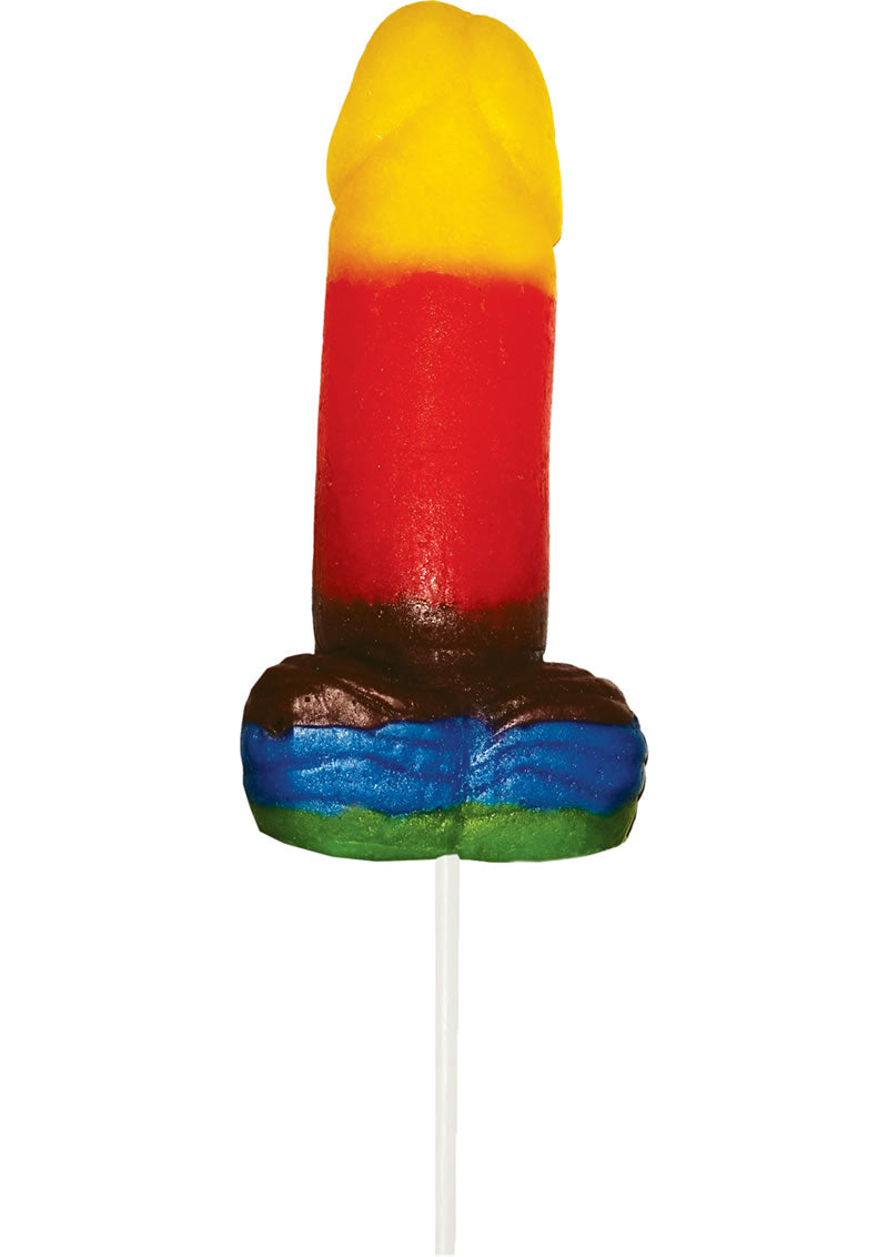 Sweet and Sour Jumbo Rainbow Gummy Cockpop