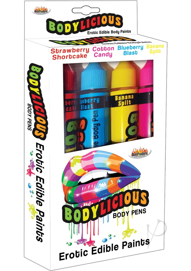 Bodylicious Erotic Edible Body Paint 4pk