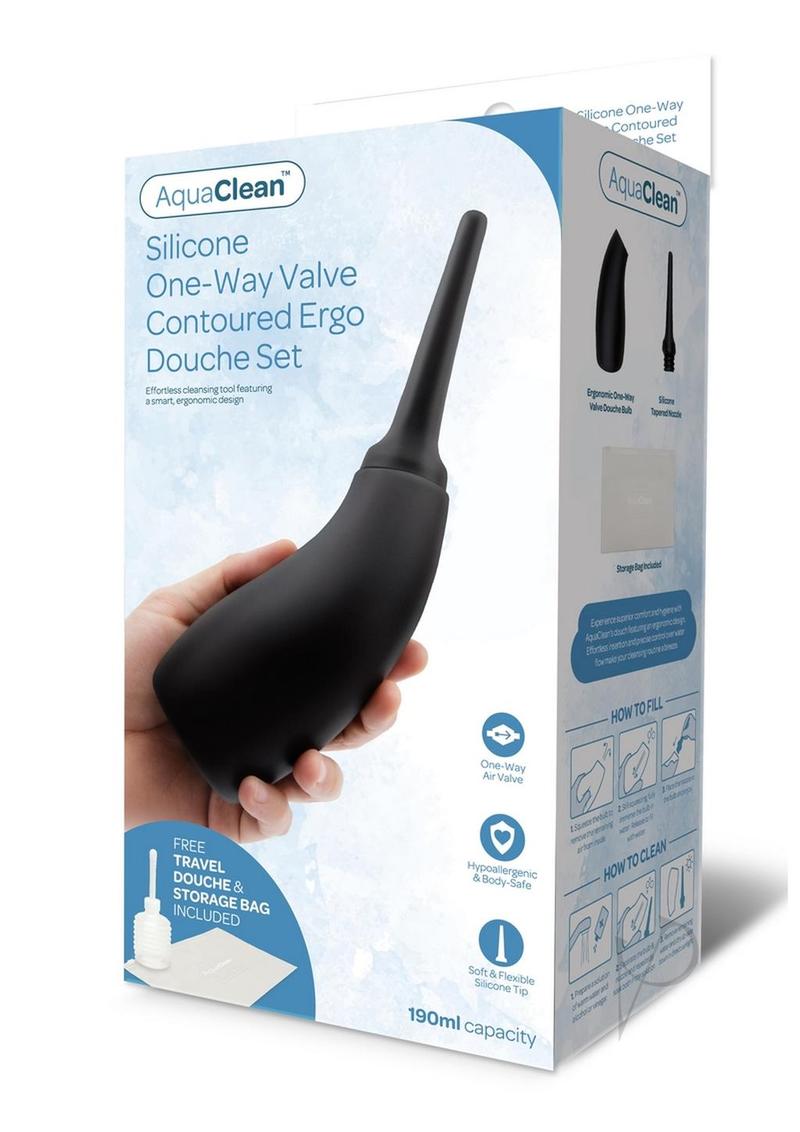 Aquaclean 190ml Ergo Douche Blk