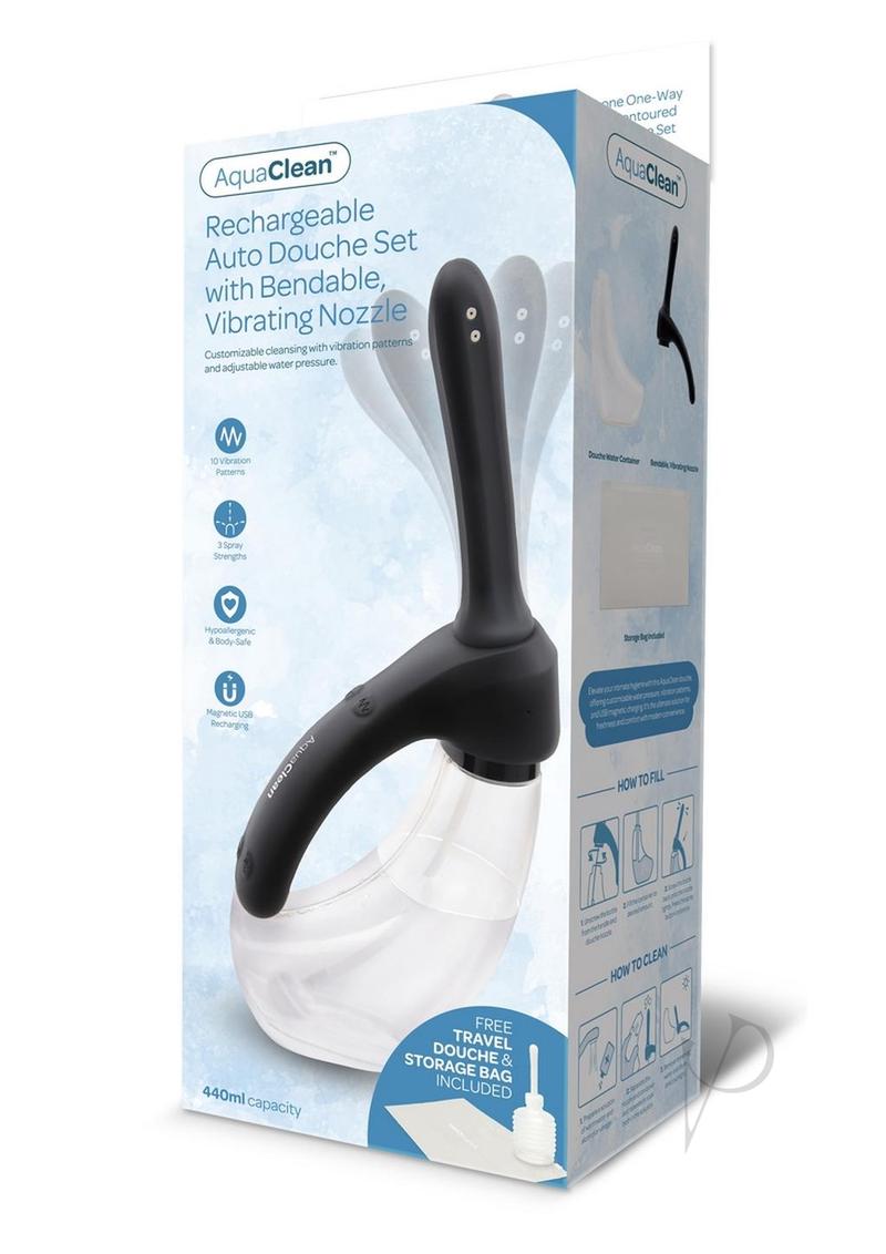 Aquaclean Rechargeable Auto Douche Blk