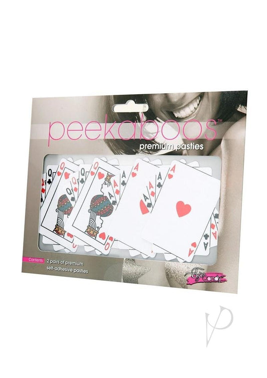 Peekaboo Queens and Aces White