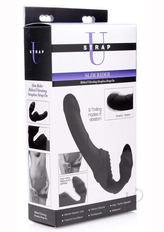 Strap U Slim Rider Ribbed Vibe Strpls