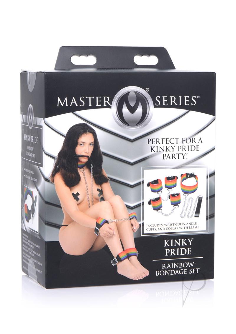 Ms Kinky Pride Rainbow Bondage Set
