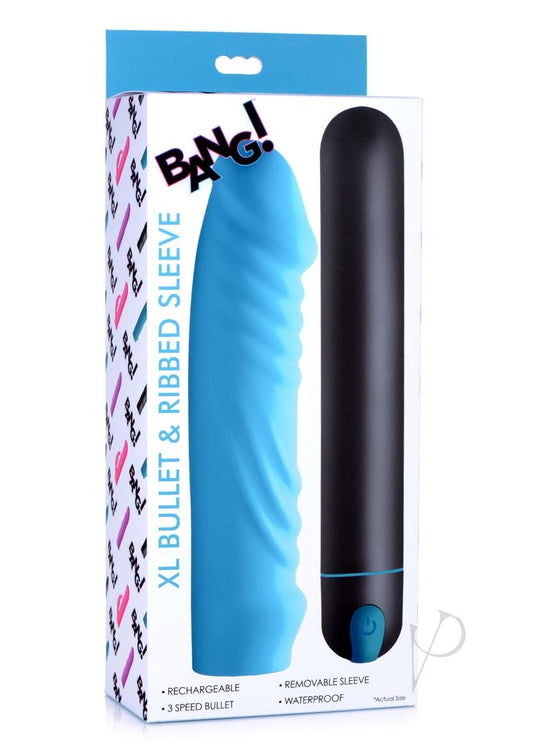 Bang Xl Bullet and Ribbed Sleeve Blue