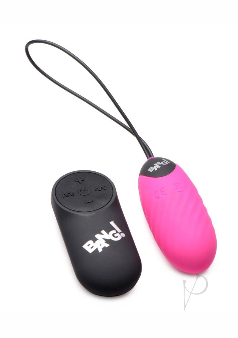 Bang 28x Swirl Silicone Egg Pink