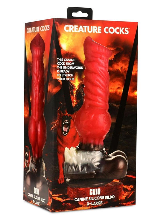 Creature Cockcujodildo Xlred/blk(disc)